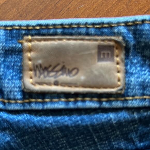 Mossissue by Mossimo Blue Denim Flare Jeans Junior Size 1 Y2K - Picture 3 of 10